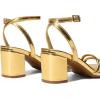 image:imageDREAM PAIRS Womens Chunky Strappy Heels Square Open Toe Ankle Buckle Low Heels Sandals for Daily Wedding Party DressGold