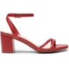 image:imageDREAM PAIRS Womens Chunky Strappy Heels Square Open Toe Ankle Buckle Low Heels Sandals for Daily Wedding Party DressRed