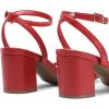 image:imageDREAM PAIRS Womens Chunky Strappy Heels Square Open Toe Ankle Buckle Low Heels Sandals for Daily Wedding Party DressRed