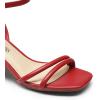 image:imageDREAM PAIRS Womens Chunky Strappy Heels Square Open Toe Ankle Buckle Low Heels Sandals for Daily Wedding Party DressRed