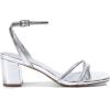 image:imageDREAM PAIRS Womens Chunky Strappy Heels Square Open Toe Ankle Buckle Low Heels Sandals for Daily Wedding Party DressSilver