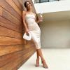 image:imageDREAM PAIRS Womens Chunky Strappy Heels Square Open Toe Ankle Buckle Low Heels Sandals for Daily Wedding Party DressSilverrhinestone