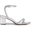 image:imageDREAM PAIRS Womens Chunky Strappy Heels Square Open Toe Ankle Buckle Low Heels Sandals for Daily Wedding Party DressSilverrhinestone