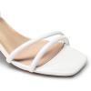 image:imageDREAM PAIRS Womens Chunky Strappy Heels Square Open Toe Ankle Buckle Low Heels Sandals for Daily Wedding Party DressWhitepu