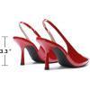 image:imageDREAM PAIRS Womens Heels Slingback Stiletto Pumps Shoes Pointed Closed Toe Kitten Heels Dress Bridal Elegant Wedding Sexy PartyRed