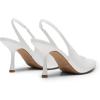 image:imageDREAM PAIRS Womens Heels Slingback Stiletto Pumps Shoes Pointed Closed Toe Kitten Heels Dress Bridal Elegant Wedding Sexy PartyWhitepu