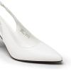 image:imageDREAM PAIRS Womens Heels Slingback Stiletto Pumps Shoes Pointed Closed Toe Kitten Heels Dress Bridal Elegant Wedding Sexy PartyWhitepu