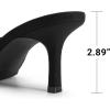 image:imageDREAM PAIRS Womens Kitten Heels Sandals  Square Toe Slip On Low Heels Heeled Mules Footwear for Everyday Dressy amp Casual OccasionsClassic Black
