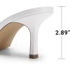 image:imageDREAM PAIRS Womens Kitten Heels Sandals  Square Toe Slip On Low Heels Heeled Mules Footwear for Everyday Dressy amp Casual OccasionsWhite