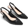 image:imageDREAM PAIRS Womens Kitten Heels Slingback Closed Pointed Toe Low Pumps Shoes Women Party Wedding Sexy Casual Dress ShoesAll Black