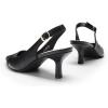 image:imageDREAM PAIRS Womens Kitten Heels Slingback Closed Pointed Toe Low Pumps Shoes Women Party Wedding Sexy Casual Dress ShoesAll Black