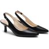 image:imageDREAM PAIRS Womens Kitten Heels Slingback Closed Pointed Toe Low Pumps Shoes Women Party Wedding Sexy Casual Dress ShoesBlack