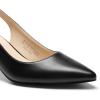 image:imageDREAM PAIRS Womens Kitten Heels Slingback Closed Pointed Toe Low Pumps Shoes Women Party Wedding Sexy Casual Dress ShoesBlack