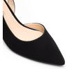 image:imageDREAM PAIRS Womens Kitten Heels Slingback Closed Pointed Toe Low Pumps Shoes Women Party Wedding Sexy Casual Dress ShoesBlacknubuck
