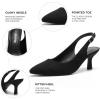 image:imageDREAM PAIRS Womens Kitten Heels Slingback Closed Pointed Toe Low Pumps Shoes Women Party Wedding Sexy Casual Dress ShoesBlacksuede1