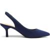 image:imageDREAM PAIRS Womens Kitten Heels Slingback Closed Pointed Toe Low Pumps Shoes Women Party Wedding Sexy Casual Dress ShoesNavysuede1