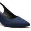 image:imageDREAM PAIRS Womens Kitten Heels Slingback Closed Pointed Toe Low Pumps Shoes Women Party Wedding Sexy Casual Dress ShoesNavysuede1