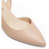 image:imageDREAM PAIRS Womens Kitten Heels Slingback Closed Pointed Toe Low Pumps Shoes Women Party Wedding Sexy Casual Dress ShoesNude