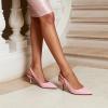 image:imageDREAM PAIRS Womens Kitten Heels Slingback Closed Pointed Toe Low Pumps Shoes Women Party Wedding Sexy Casual Dress ShoesPinkpu
