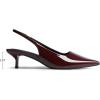 image:imageDREAM PAIRS Womens Kitten Heels Slingback Low Closed Toe Comfortable Pumps Pointed Toe Wedding Party Elegant Dress ShoesBurgundy