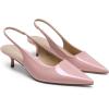 image:imageDREAM PAIRS Womens Kitten Heels Slingback Low Closed Toe Comfortable Pumps Pointed Toe Wedding Party Elegant Dress ShoesPink