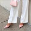 image:imageDREAM PAIRS Womens Kitten Heels Slingback Low Closed Toe Comfortable Pumps Pointed Toe Wedding Party Elegant Dress ShoesPink