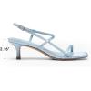 image:imageDREAM PAIRS Womens Low Kitten Heels Square Open Toe Ankle Strap Party Wedding Dressy 216 Inch 2026SS Sandals Shoes With Quiet Heel CapBlue