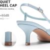 image:imageDREAM PAIRS Womens Low Kitten Heels Square Open Toe Ankle Strap Party Wedding Dressy 216 Inch 2026SS Sandals Shoes With Quiet Heel CapBlue