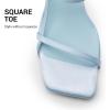 image:imageDREAM PAIRS Womens Low Kitten Heels Square Open Toe Ankle Strap Party Wedding Dressy 216 Inch 2026SS Sandals Shoes With Quiet Heel CapBlue