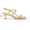 image:imageDREAM PAIRS Womens Low Kitten Heels Square Open Toe Ankle Strap Party Wedding Dressy 216 Inch 2026SS Sandals Shoes With Quiet Heel CapGold