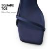 image:imageDREAM PAIRS Womens Low Kitten Heels Square Open Toe Ankle Strap Party Wedding Dressy 216 Inch 2026SS Sandals Shoes With Quiet Heel CapNavy