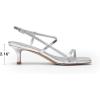 image:imageDREAM PAIRS Womens Low Kitten Heels Square Open Toe Ankle Strap Party Wedding Dressy 216 Inch 2026SS Sandals Shoes With Quiet Heel CapSilver