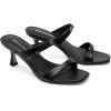 image:imageDREAM PAIRS Womens Low Kitten Heels Square Toe Two Strap Heeled Sandals Dress Casual Summer Mules ShoesBlack