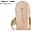 image:imageDREAM PAIRS Womens Low Kitten Heels Square Toe Two Strap Heeled Sandals Dress Casual Summer Mules ShoesLight Gold