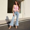 image:imageDREAM PAIRS Womens Low Kitten Heels Square Toe Two Strap Heeled Sandals Dress Casual Summer Mules ShoesNude
