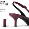 image:imageDREAM PAIRS Womens Slingback Kitten Heels Pointed Toe 217 Inch Low Bow Dress Shoes All Day Wear Comfortable Formal Wedding PumpsBurgundy