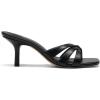 image:imageDREAM PAIRS Womens Square Open Toe Flip Flops Strappy Kitten Heels 25 inch Stability Cute Thong Mules Sandals with Cushioned Insoles for Allday WearBlack