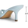 image:imageDREAM PAIRS Womens Square Open Toe Flip Flops Strappy Kitten Heels 25 inch Stability Cute Thong Mules Sandals with Cushioned Insoles for Allday WearLight Blue