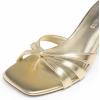 image:imageDREAM PAIRS Womens Square Open Toe Flip Flops Strappy Kitten Heels 25 inch Stability Cute Thong Mules Sandals with Cushioned Insoles for Allday WearLight Gold