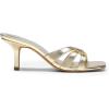 image:imageDREAM PAIRS Womens Square Open Toe Flip Flops Strappy Kitten Heels 25 inch Stability Cute Thong Mules Sandals with Cushioned Insoles for Allday WearLight Gold