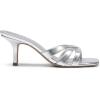 image:imageDREAM PAIRS Womens Square Open Toe Flip Flops Strappy Kitten Heels 25 inch Stability Cute Thong Mules Sandals with Cushioned Insoles for Allday WearSilver