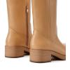 image:imageDREAM PAIRS Womens Square Toe Platform Chunky Block Heel Knee High Riding BootsAll Yellow