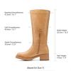 image:imageDREAM PAIRS Womens Square Toe Platform Chunky Block Heel Knee High Riding BootsAll Yellow