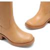 image:imageDREAM PAIRS Womens Square Toe Platform Chunky Block Heel Knee High Riding BootsAll Yellow