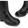 image:imageDREAM PAIRS Womens Square Toe Platform Chunky Block Heel Knee High Riding BootsBlack