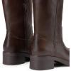 image:imageDREAM PAIRS Womens Square Toe Platform Chunky Block Heel Knee High Riding BootsDark Brown