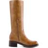image:imageDREAM PAIRS Womens Square Toe Platform Chunky Block Heel Knee High Riding BootsTan