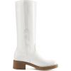 image:imageDREAM PAIRS Womens Square Toe Platform Chunky Block Heel Knee High Riding BootsWhite