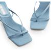 image:imageDREAM PAIRS Womens kitten Low Strappy Lace Up Heels Open Square Toe Thong Ankle Strap Heels Sexy Fashion Comfort Dress Shoes Party Sylvestra Pumps Heeled SandalsDenim Blue