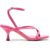 image:imageDREAM PAIRS Womens kitten Low Strappy Lace Up Heels Open Square Toe Thong Ankle Strap Heels Sexy Fashion Comfort Dress Shoes Party Sylvestra Pumps Heeled SandalsHot Pinkpu